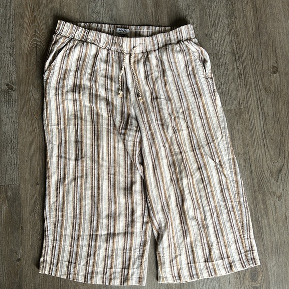 H+H by Harmony and Havo women's striped cropped pants size S - Picture 2 of 8